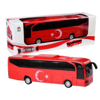 Kutulu Sürtmeli Türk Bayraklı Otobüs